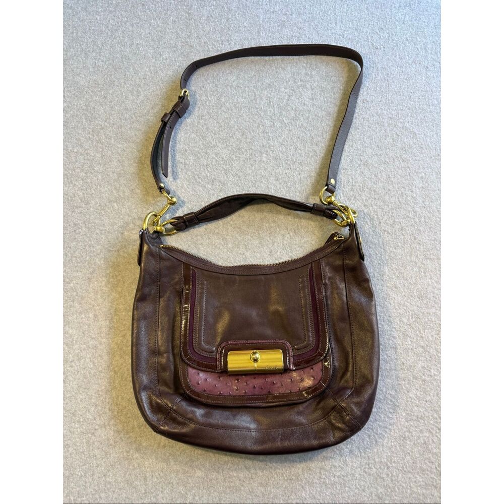 Coach Kristin Spectator N/S Tote Coach Kristin spectator hobo bag purple